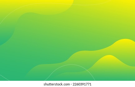 Abstract green liquid background. Dynamic shapes composition. Eps10 vector