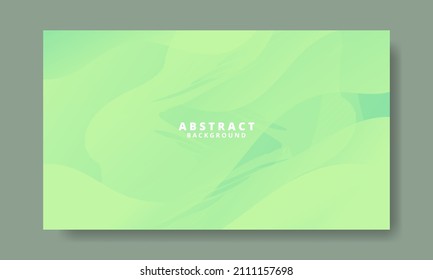 Abstract Green liquid background. Modern background design. gradient color. Fluid shapes composition. Fit for website, banners, wallpapers, brochure, posters