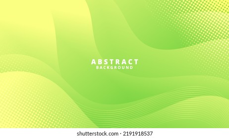 Abstract green liquid background. Modern background design. gradient color. Dynamic Waves. Fluid shapes composition. Fit for website, banners, wallpapers, brochure, posters
