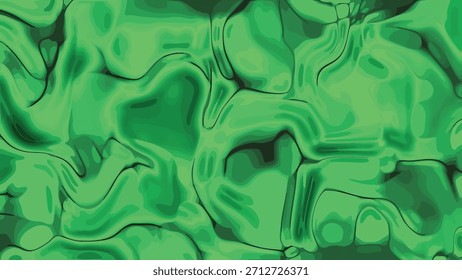 Fondo líquido verde Abstractas con movimiento fluido y de transformación suave para imágenes creativas, Abstractos Plástico, Stock Libre de regalías.