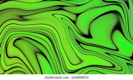 abstract green liquid background with waves