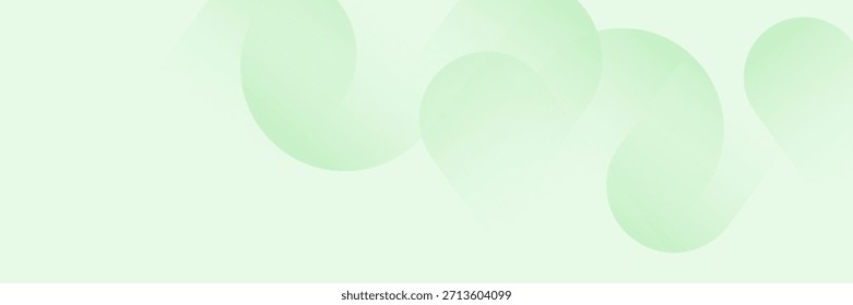 Abstract Green Liquid Shapes Background. Soft Light Fluid Gradient Banner. Modern Trendy design in Vector Illustration
