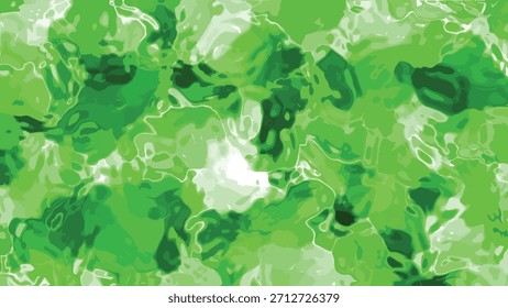 Abstract Green Liquid Surface Animation with Glowing and Moving Reflections Seamless Loop, Abstracts Plastic Water, royalty free stock.