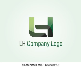 Abstract green logo