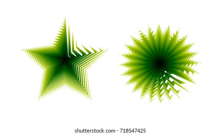 Abstract green logo creative modern design. Colorful vector template.