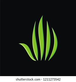 abstract green logo design