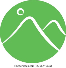 Abstract green logo design on white background. Logo illustration for business purposes. A logo is the visual identity of an entity that has certain criteria such as shape, philosophy and color
