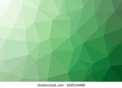 Abstract green low poly background texture. Creative polygonal backdrop vector illustration