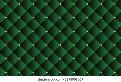 Abstract green luxurious seamless pattern background with golden crown. Can be used for premium royal party. Luxury template with vintage leather texture. invitation template, poster, banner, vector 