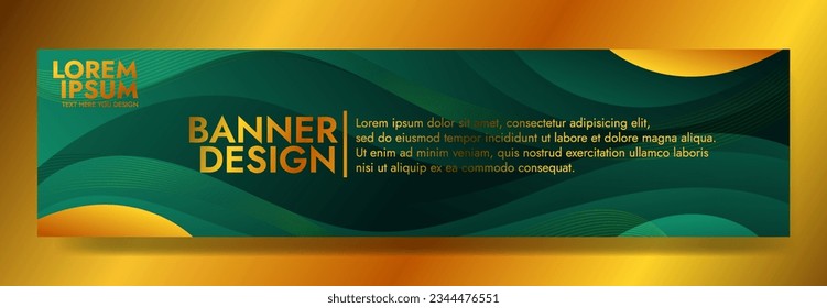 Abstract  green luxury  Liquid Banner Template. Modern  background design. gradient color. Dynamic Waves. Fluid shapes composition.  Fit for banners