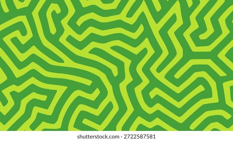 abstrato verde labirinto plano de fundo cor plana vetor ilustração modelo design