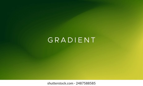 Abstract green mesh gradient background. Smooth backdrop vivid color. Modern design template for flyer, poster, website, cover, etc