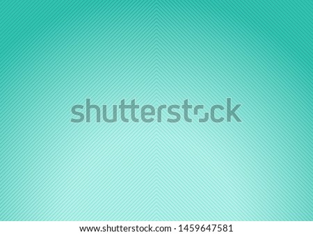 Abstract green mint radial gradient background with diagonal lines texture. Vector illustration