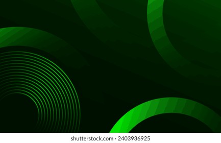 Abstract green modern curve background. Vector illustration