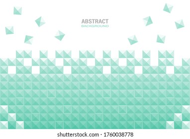 Abstract green modern geometric template on white background. Element design and minimal style. Vector Illustration.