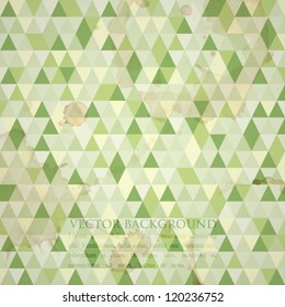 abstract green mosaic background
