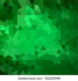 abstract green mosaic background