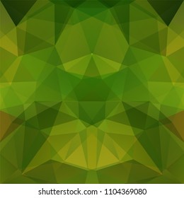 Abstract green mosaic background. Triangle geometric background. Design elements. Vector illustration