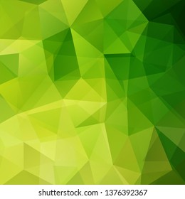 Abstract green mosaic background. Triangle geometric background. Design elements. Vector illustration