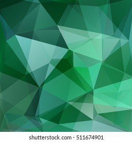 Abstract green mosaic background. Triangle geometric background. Design elements. Vector illustration