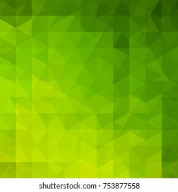 Abstract Green Mosaic Background. Triangle Geometric Background. Design Elements. Vector Illustration