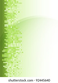 abstract green mosaic square background
