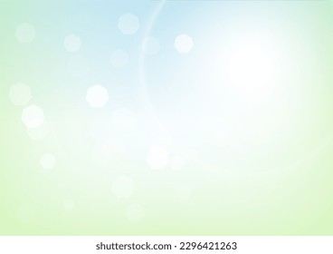 Abstract Green Natural background During Spring Time. Vector Illustration.