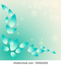 Abstract Green Natural Background vector illustration
