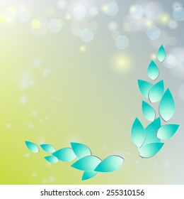 Abstract Green Natural Background vector illustration
