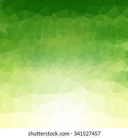 Abstract Green Natural Polygonal Mosaic Background, Creative Business Design Templates. Illustration Vector EPS10