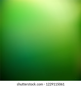 Abstract green nature blurred gradient background. Vector illustration. Ecology concept for your graphic design, banner or poster.