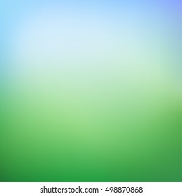 Abstract green nature blurred gradient background. Vector illustration. Eco concept for your graphic design, banner, poster.