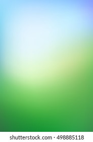 Abstract green nature blurred gradient background. Vector illustration. Eco concept for your graphic design, banner, poster.