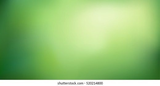 Abstract green nature blurred gradient background. Vector illustration. Ecology concept for your graphic design, banner or poster.