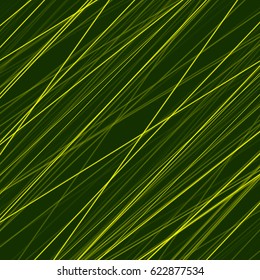 Abstract green neon lines background. Vector design illustration