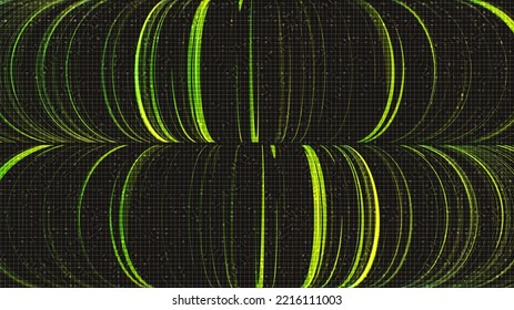 Abstract Green Neon on Black technology Background,comic and Motion concept design,vector.