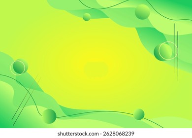 Fondo Abstractas de fluido de onda de neón verde