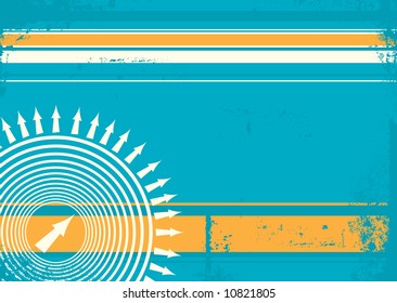 fondo verde y naranja abstracto con espacio de copia