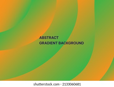 Abstract green and orange gradient background. Vector design layout for banners presentations
