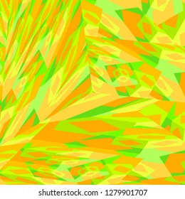 Abstract green and orange square vector background for web.