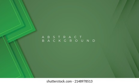 Abstract green overlap background, overlap green layer on green dark space background for text and message. vector illustration