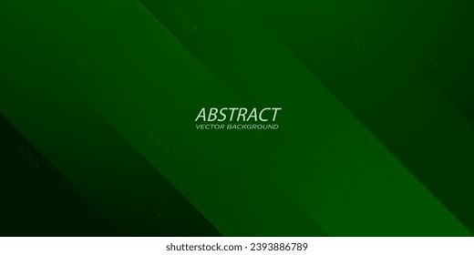 Abstract green overlap background template vector with overlay line and shapes. Dark green background with trendy pattern design. Eps10 vector