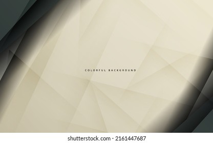 Abstract green overlap layer background vector