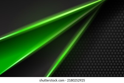 Resumen capa de superposición verde vector de fondo de tecnología moderna