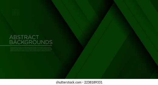 Resumen del vector de la plantilla de fondo de papel verde con el patrón de superposición triangular. Fondo verde con diseño de sombra fuerte.vector Eps10