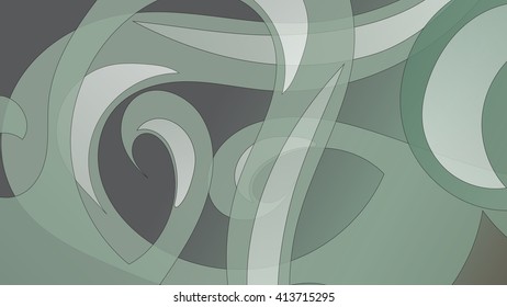 abstract green patterned with lines and bright inserts