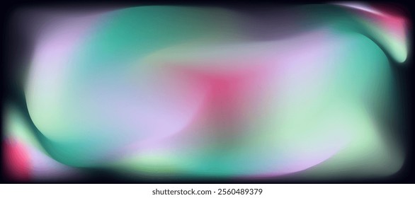 abstract green pink gradient graphic background, business technology digital communication template, ai artificial intelligence illustration element, banner poster cover pattern vector