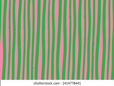 Abstract green pink lines. Decoration background for print and web. Dry brush strokes design.