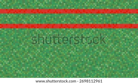 Abstract Green Pixelated Background with Varying Shades of Green