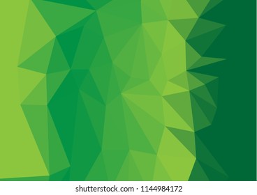 abstract green polygon background